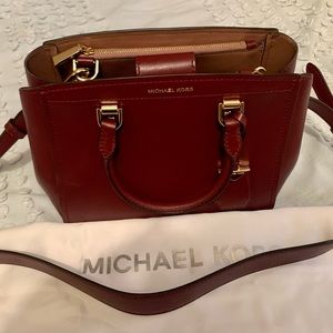 Michael Kors small wine coloured purse